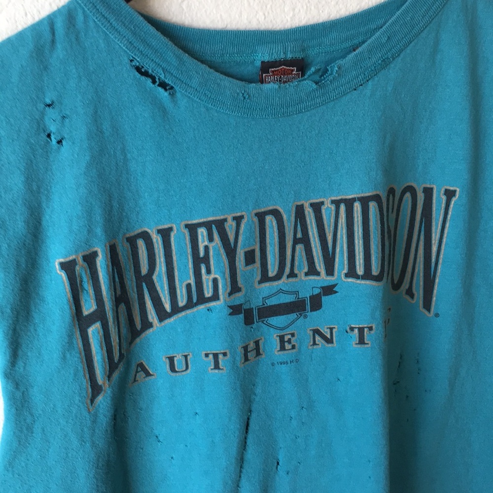 VINTAGE 1998 HARLEY DAVIDSON MUSCLE TEE SIZE XXL - Picture 4 of 5